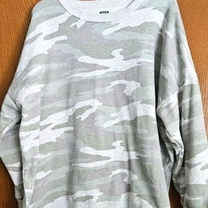 Aerie camo crewneck sweatshirt XXL